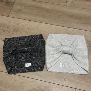 Set of 2 NWOT World Market Sparkly Twisted Knot Head Wrap Ear Warmer